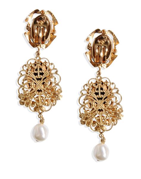 dolce gabbana earrings 2019|dolce and gabbana style earrings.